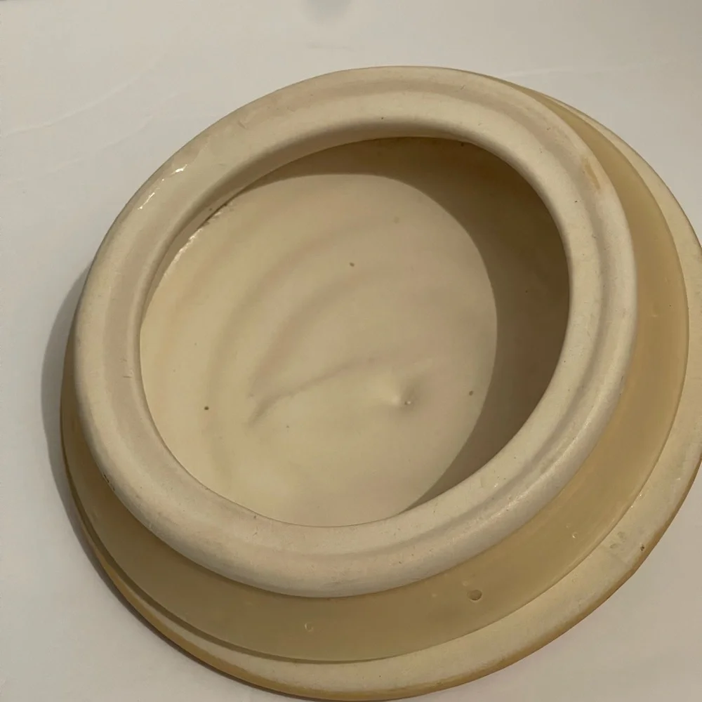 World China Stoneware Dog Treat Jar With Air Tight Lid And Handle Blue